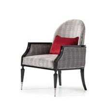 Load image into Gallery viewer, AICO La Francaise Accent Chair in Domino/Black
