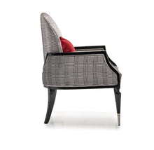 Load image into Gallery viewer, AICO La Francaise Accent Chair in Domino/Black
