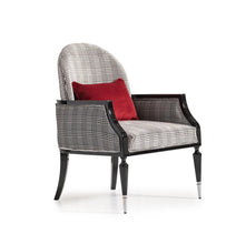 Load image into Gallery viewer, AICO La Francaise Accent Chair in Domino/Black
