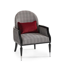 Load image into Gallery viewer, AICO La Francaise Accent Chair in Domino/Black
