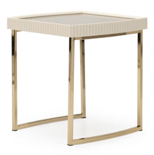 Load image into Gallery viewer, AICO Furniture Lisbon Side Table in Silken Matte Cream image
