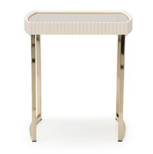Load image into Gallery viewer, AICO Furniture Lisbon Side Table in Silken Matte Cream
