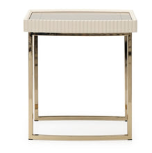 Load image into Gallery viewer, AICO Furniture Lisbon Side Table in Silken Matte Cream
