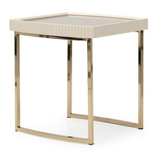 Load image into Gallery viewer, AICO Furniture Lisbon Side Table in Silken Matte Cream

