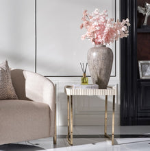 Load image into Gallery viewer, AICO Furniture Lisbon Side Table in Silken Matte Cream
