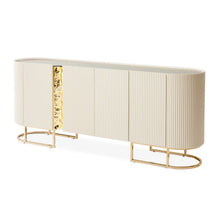 Load image into Gallery viewer, AICO Furniture Lisbon Console Table in Silken Matte Cream image
