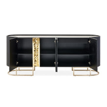 Load image into Gallery viewer, AICO Furniture Lisbon Console Table in Silken Matte Black
