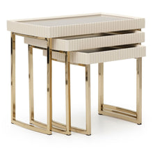 Load image into Gallery viewer, AICO Lisbon Nesting Tables in Silken Matte Cream image
