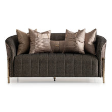 Load image into Gallery viewer, AICO Furniture Lisbon Loveseat in Onyx Gold
