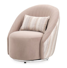 Load image into Gallery viewer, AICO Furniture Lucca Swivel Chair Silver in Silver
