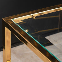 Load image into Gallery viewer, AICO Furniture Savannah Breeze End Table in Bright Gold
