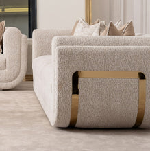 Load image into Gallery viewer, AICO Furniture Savannah Breeze Standard Sofa Cashmere in Bright Gold
