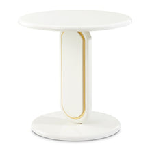 Load image into Gallery viewer, AICO Furniture Sassani End Table in Pearl White/Gold image
