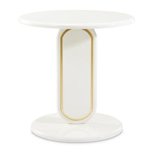 Load image into Gallery viewer, AICO Furniture Sassani End Table in Pearl White/Gold
