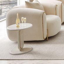 Load image into Gallery viewer, AICO Furniture Sassani End Table in Pearl White/Gold

