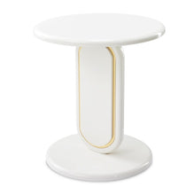 Load image into Gallery viewer, AICO Furniture Sassani Accent Table in Pearl White/Gold image

