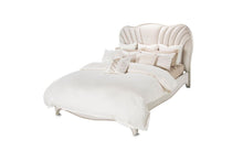 Load image into Gallery viewer, AICO London Place Queen Upholstered Panel Bed in Creamy Pearl
