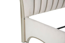 Load image into Gallery viewer, AICO London Place King Upholstered Panel Bed in Creamy Pearl
