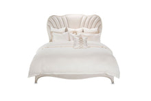 Load image into Gallery viewer, AICO London Place Queen Upholstered Panel Bed in Creamy Pearl N9004000QN3-112 image
