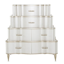 Load image into Gallery viewer, AICO London Place Tiered 6-Drawer Chest in Creamy Pearl
