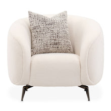 Load image into Gallery viewer, AICO Furniture Noir Chair Marshmallow in Black Nickel
