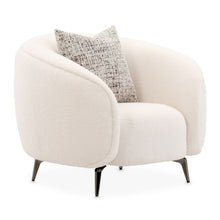 Load image into Gallery viewer, AICO Furniture Noir Chair Marshmallow in Black Nickel

