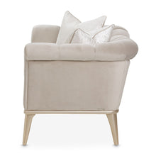 Load image into Gallery viewer, AICO Yvette Chair and A Half in Porcini Medium Champagne
