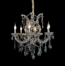 Load image into Gallery viewer, AICO Furniture Lighting Vitoria 6 Light Chandelier in Smoke image
