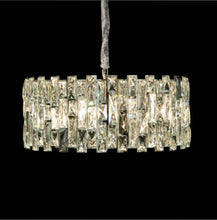 Load image into Gallery viewer, AICO Furniture Lighting Baguette 8 Light Chandelier in Clear
