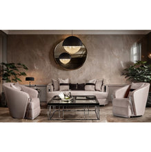Load image into Gallery viewer, AICO Furniture Lighting Eclipse LED Light Chandelier with Black Dome in Clear
