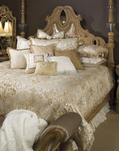 Load image into Gallery viewer, AICO Luxembourg 12-pc Queen Comforter Set in Cr√®me
