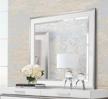 Load image into Gallery viewer, AICO Marquee Wall Mirror in Cloud White
