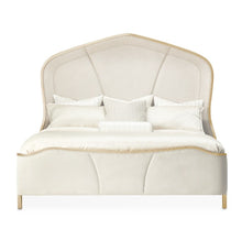 Load image into Gallery viewer, AICO Malibu Crest Queen Curved Panel Bed in Chardonnay
