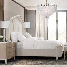 Load image into Gallery viewer, AICO Malibu Crest Queen Curved Panel Bed in Chardonnay
