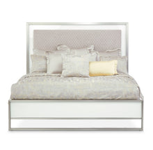 Load image into Gallery viewer, AICO Marquee Eastern King Panel Bed in Cloud White
