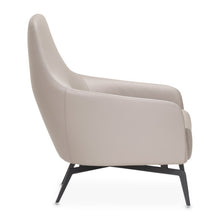 Load image into Gallery viewer, AICO Furniture Mia Bella Bergamo Accent Chair in Stainless Steel
