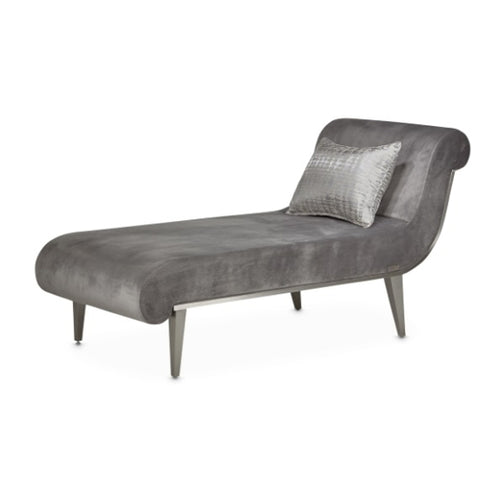 AICO Furniture Roxbury Park Chaise in Gray Pearl image