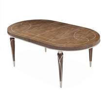 Load image into Gallery viewer, AICO Villa Cherie 4 Leg Oval Dining Table in Hazelnut
