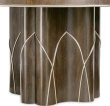 Load image into Gallery viewer, AICO Villa Cherie Round Dining Table in Hazelnut
