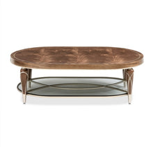 Load image into Gallery viewer, AICO Villa Cherie Oval Cocktail Table in Hazelnut
