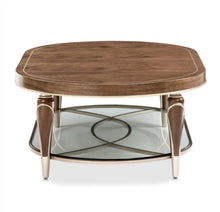 Load image into Gallery viewer, AICO Villa Cherie Oval Cocktail Table in Hazelnut
