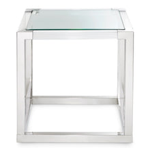Load image into Gallery viewer, AICO Furniture State St. Square End Table in Stainless Steel
