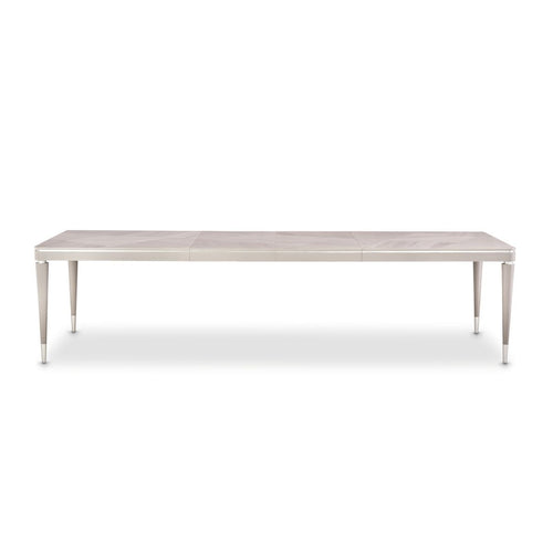 AICO Lanterna Rectangular Dining Table in Silver Mist image