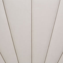 Load image into Gallery viewer, AICO Penthouse/Lanterna King Canopy Channel Tufted Upholstered Bed in Silver Mist
