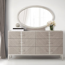 Load image into Gallery viewer, AICO Lanterna Dresser Mirror in Silver Mist
