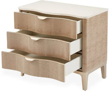 Load image into Gallery viewer, AICO Malibu Crest 3 Drawer Nightstand in Blush

