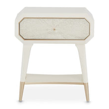 Load image into Gallery viewer, AICO La Rachelle Nightstand/End Table 1 Drawer in Medium Champagne
