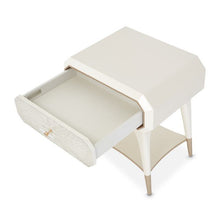 Load image into Gallery viewer, AICO La Rachelle Nightstand/End Table 1 Drawer in Medium Champagne
