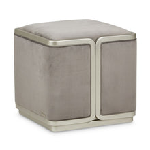 Load image into Gallery viewer, AICO Furniture Linea Linea Ottoman Gray Pearl in Silver Mist
