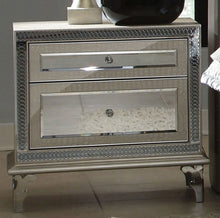 Load image into Gallery viewer, AICO Hollywood Swank Upholstered Nightstand in Crystal Croc
